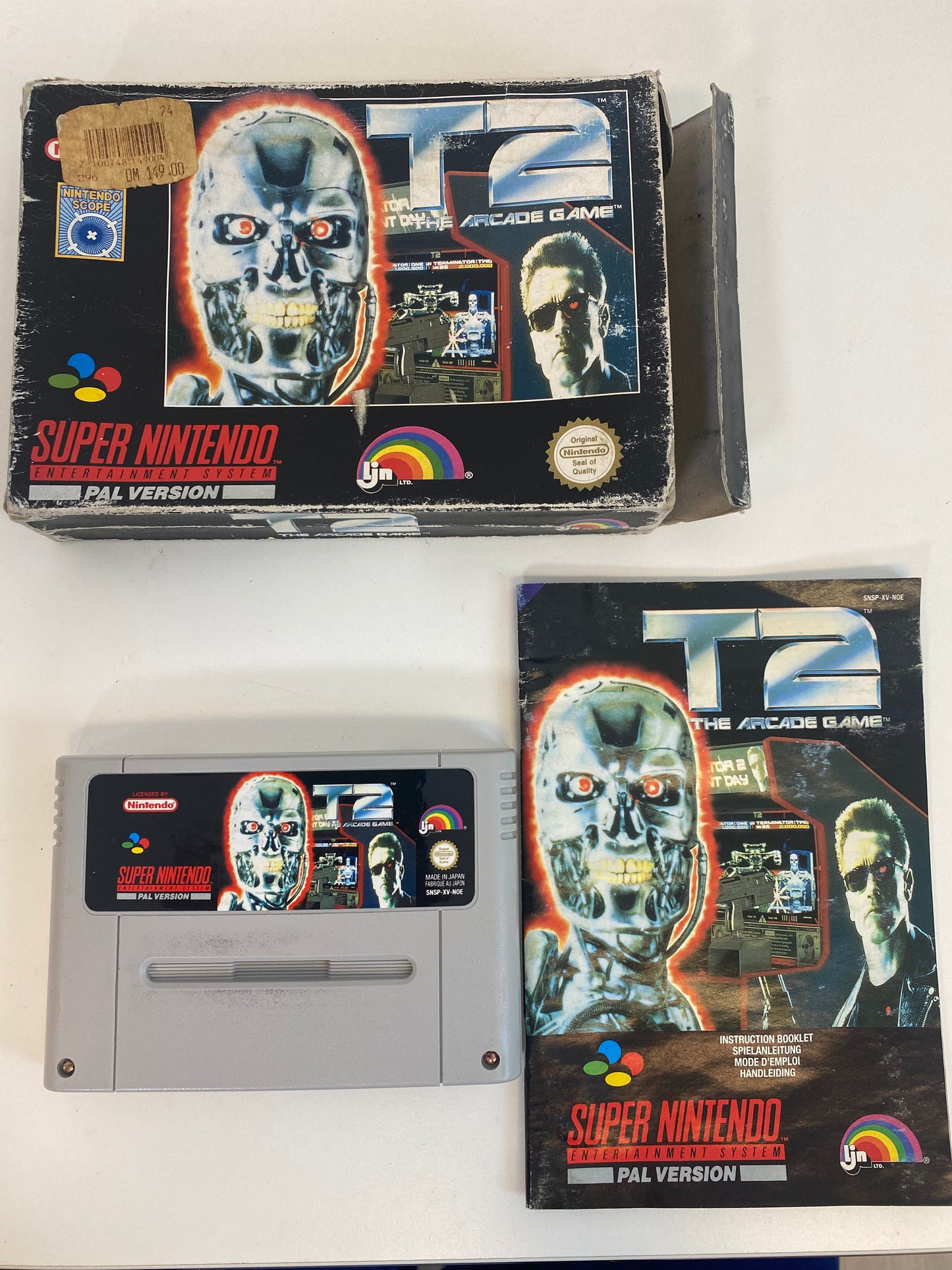 Snes Spiel Terminator 2 Super Nintendo OVP mit Verpackung und Anleitung