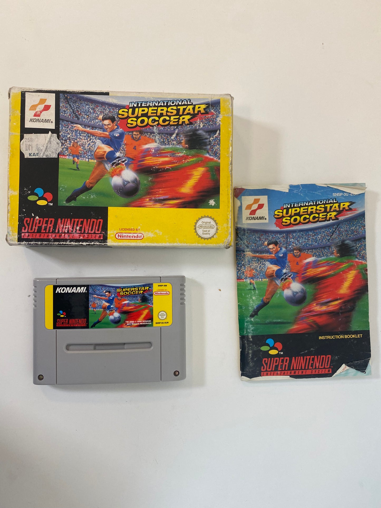 Snes game International Super Soccer OVP with instructions Super Nintendo