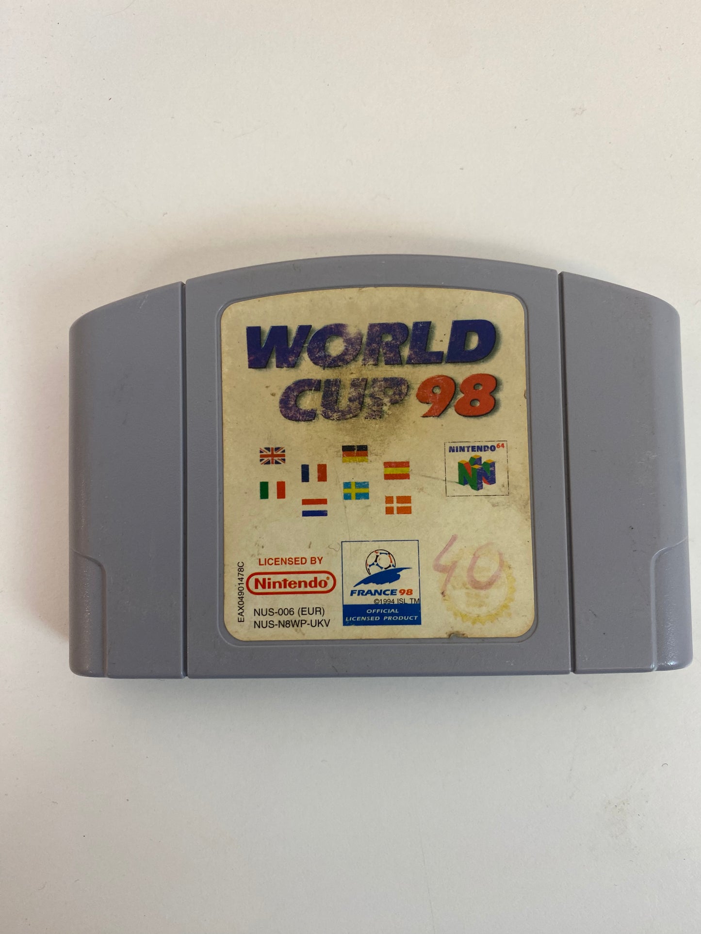 N64 game World Cup 98 Nintendo