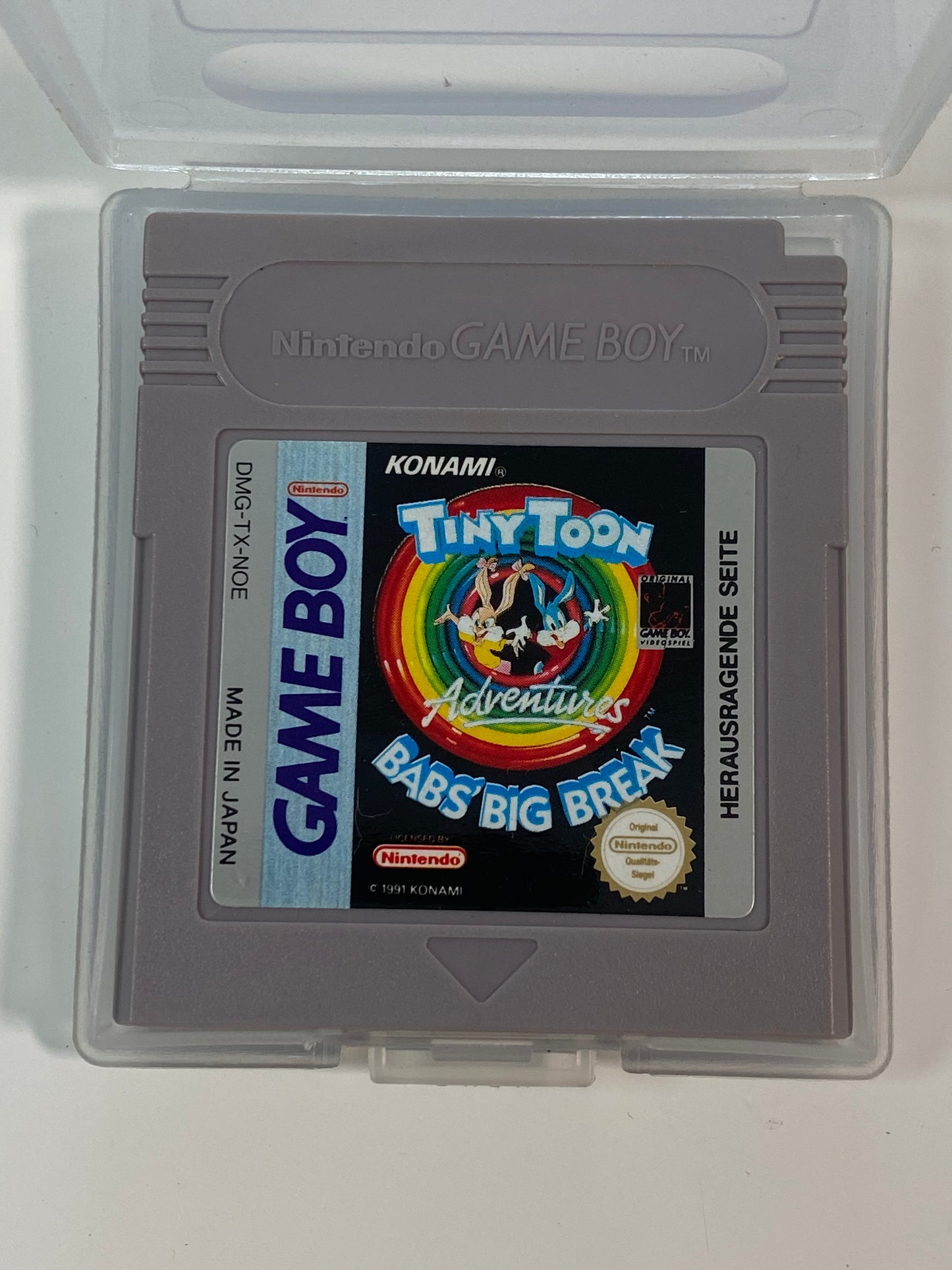 Game Boy Spiel - Tiny Toon Babs Big Break (Top Zustand, Schutzhülle inkl.)