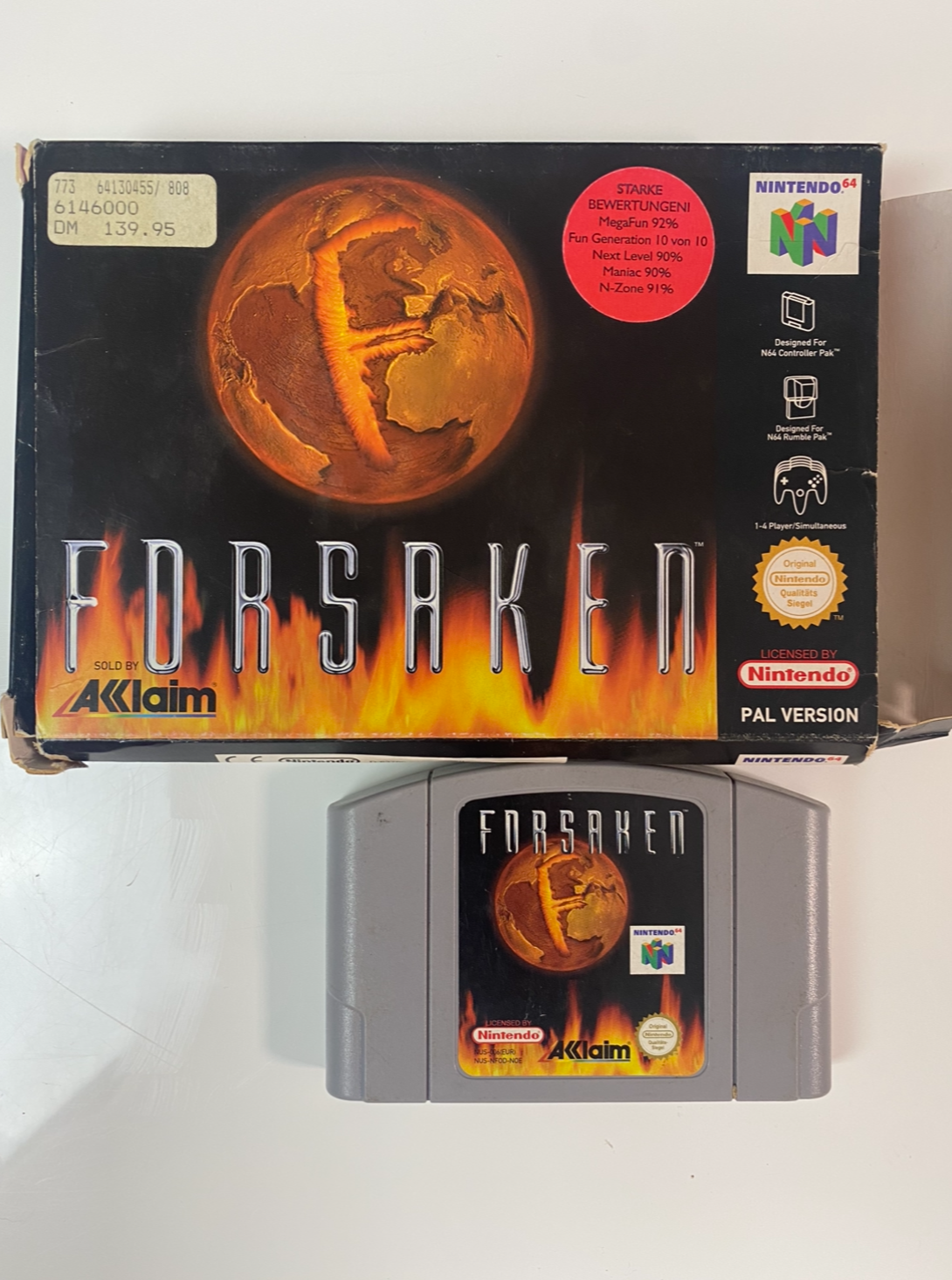 N64 Spiel Forsaken Nintendo Ovp mit Verpackung