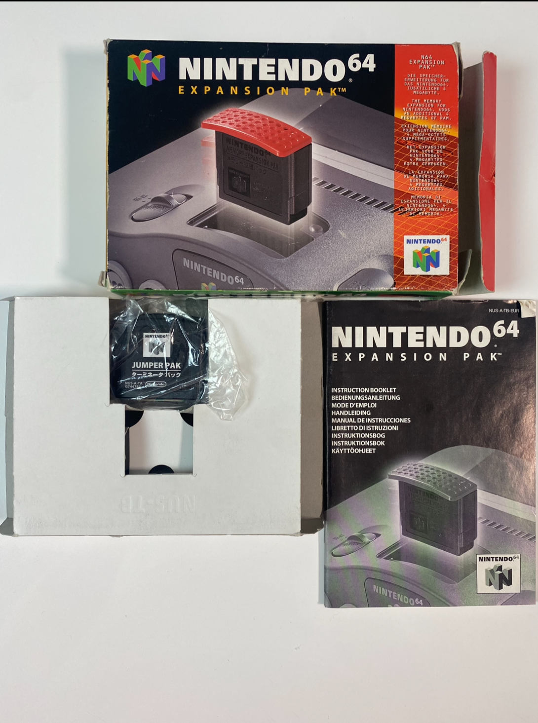 Nintendo 64 Jumper Pack - with Expansion Pak packaging