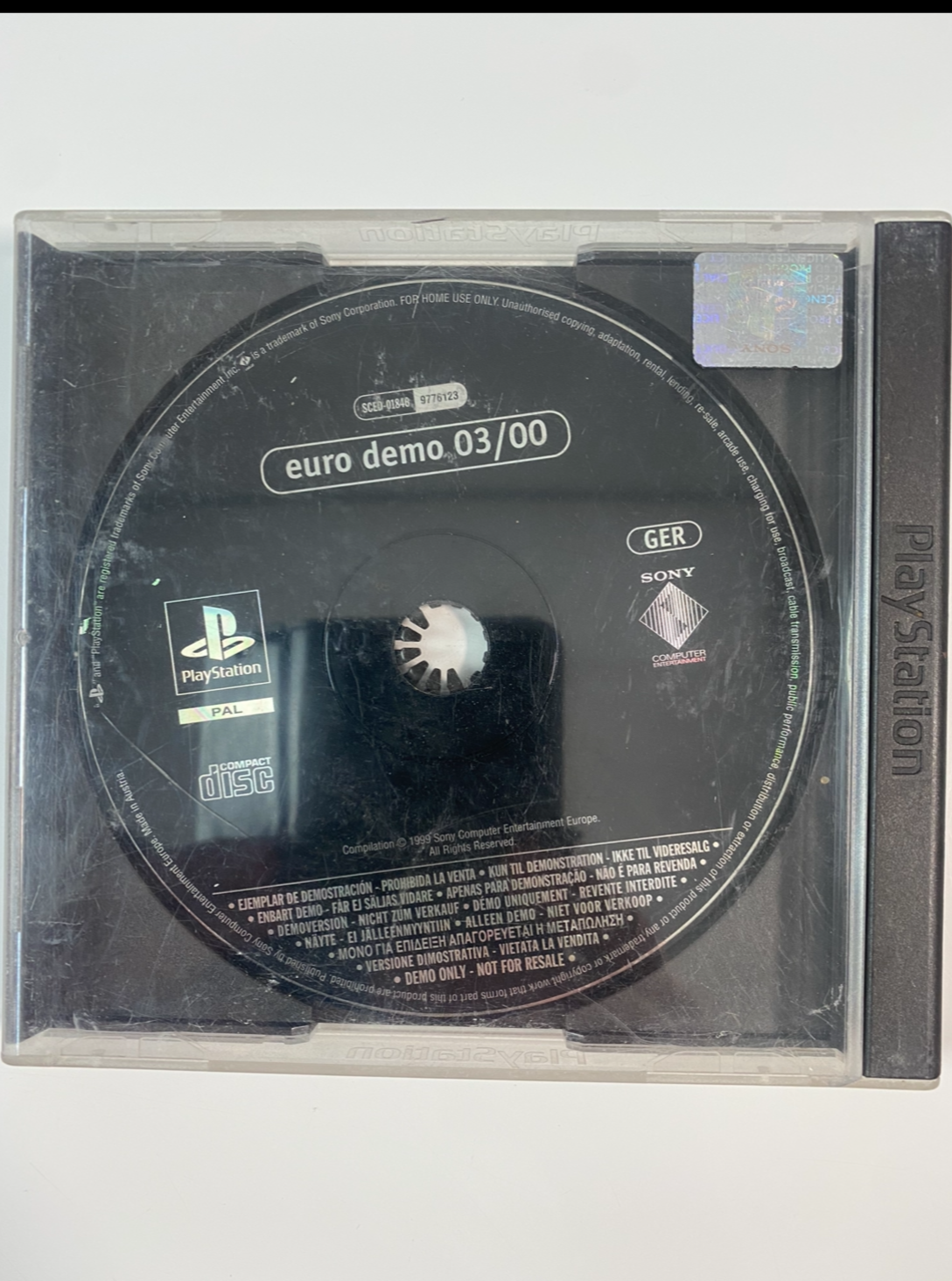 Euro Demo 03 Playstation 1 CD Disc