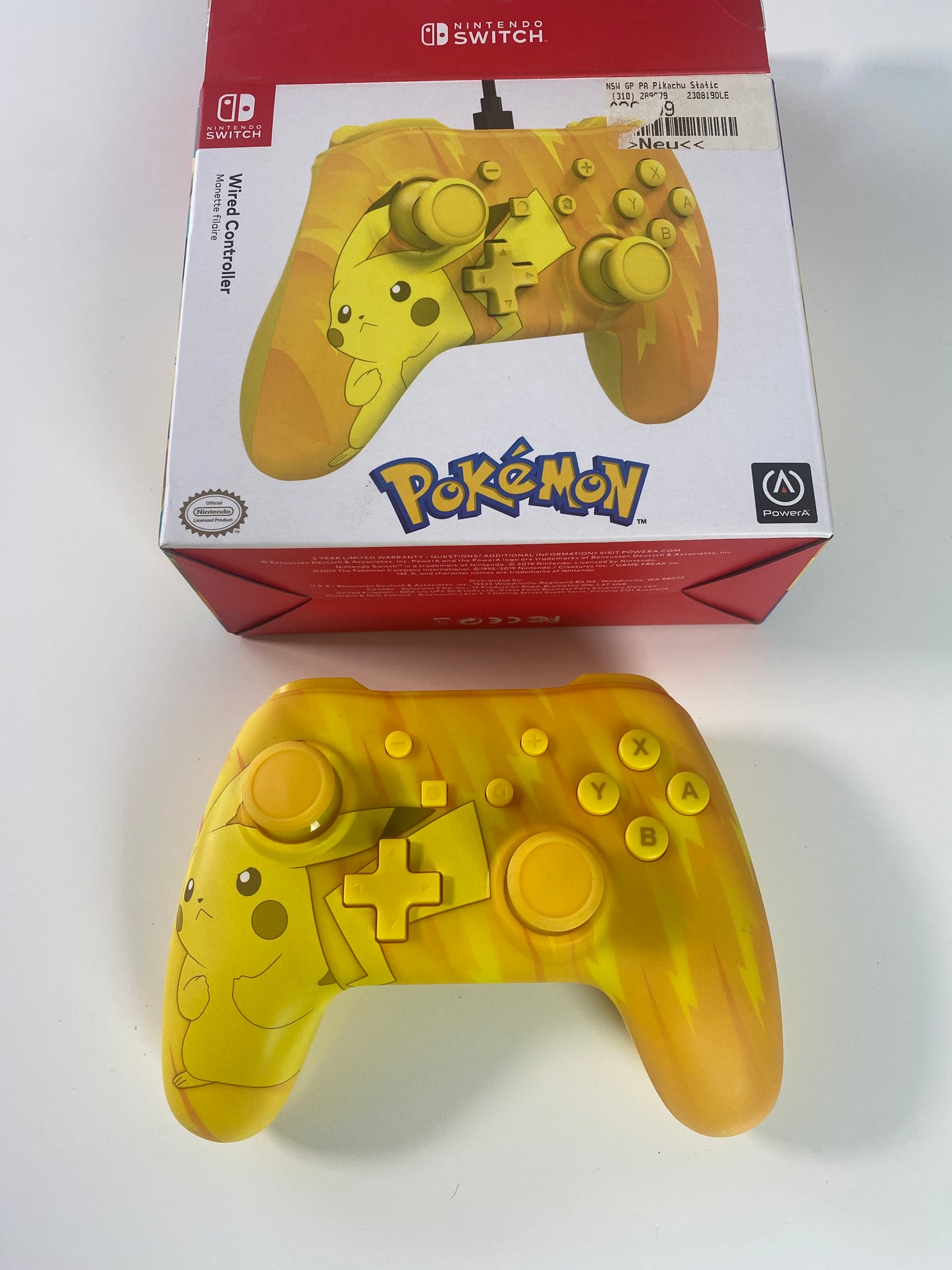 Pikachu Controller Switch Gelb Wireless