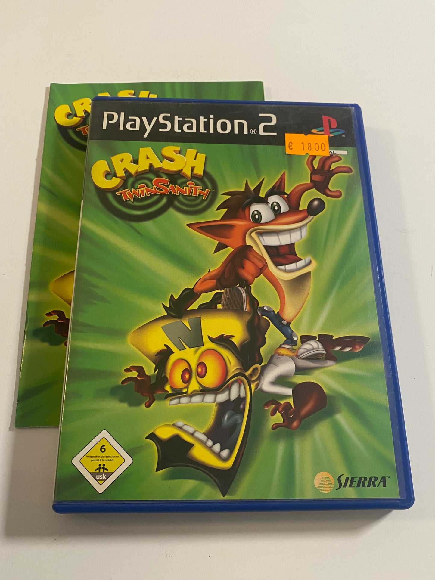 Crash Twin Sanity PlayStation 2 PS2