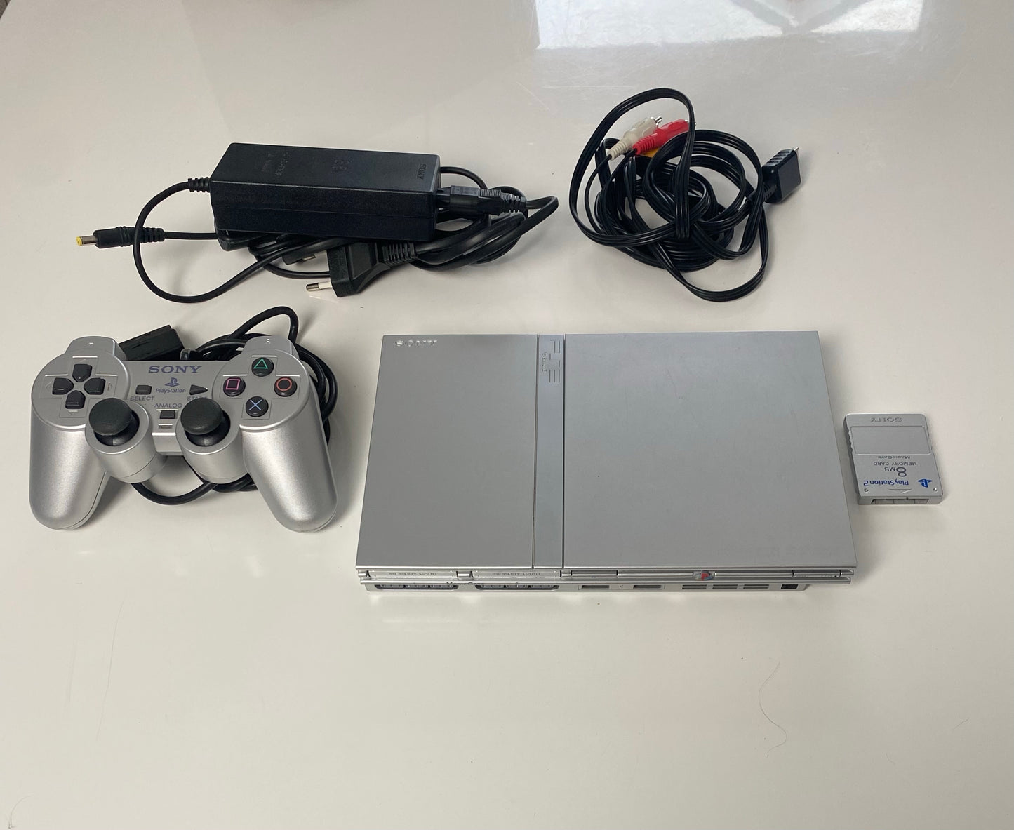 Playstation 2 Silber Slim