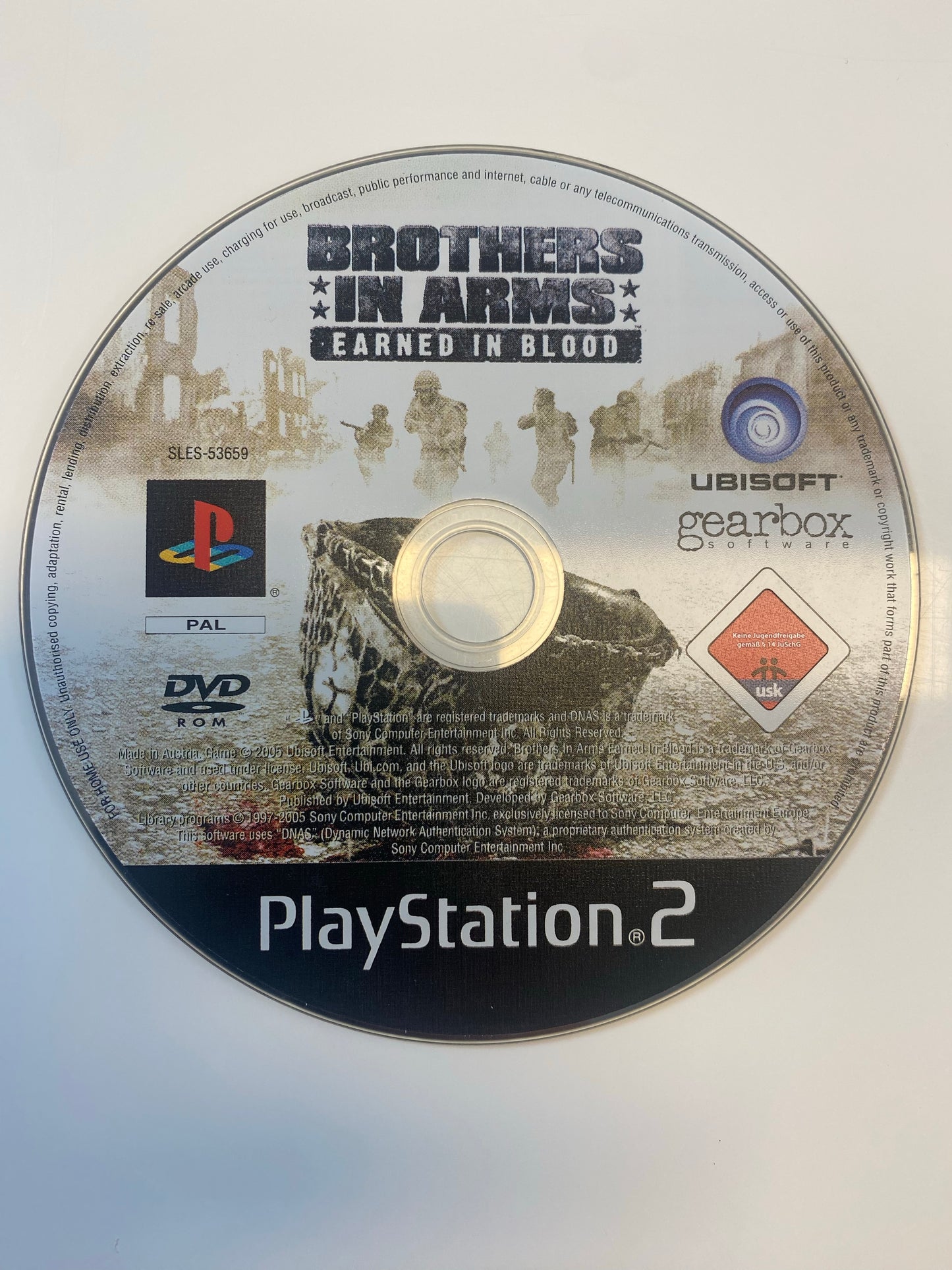 Brother in Arms Eraned in Blood Playstation 2