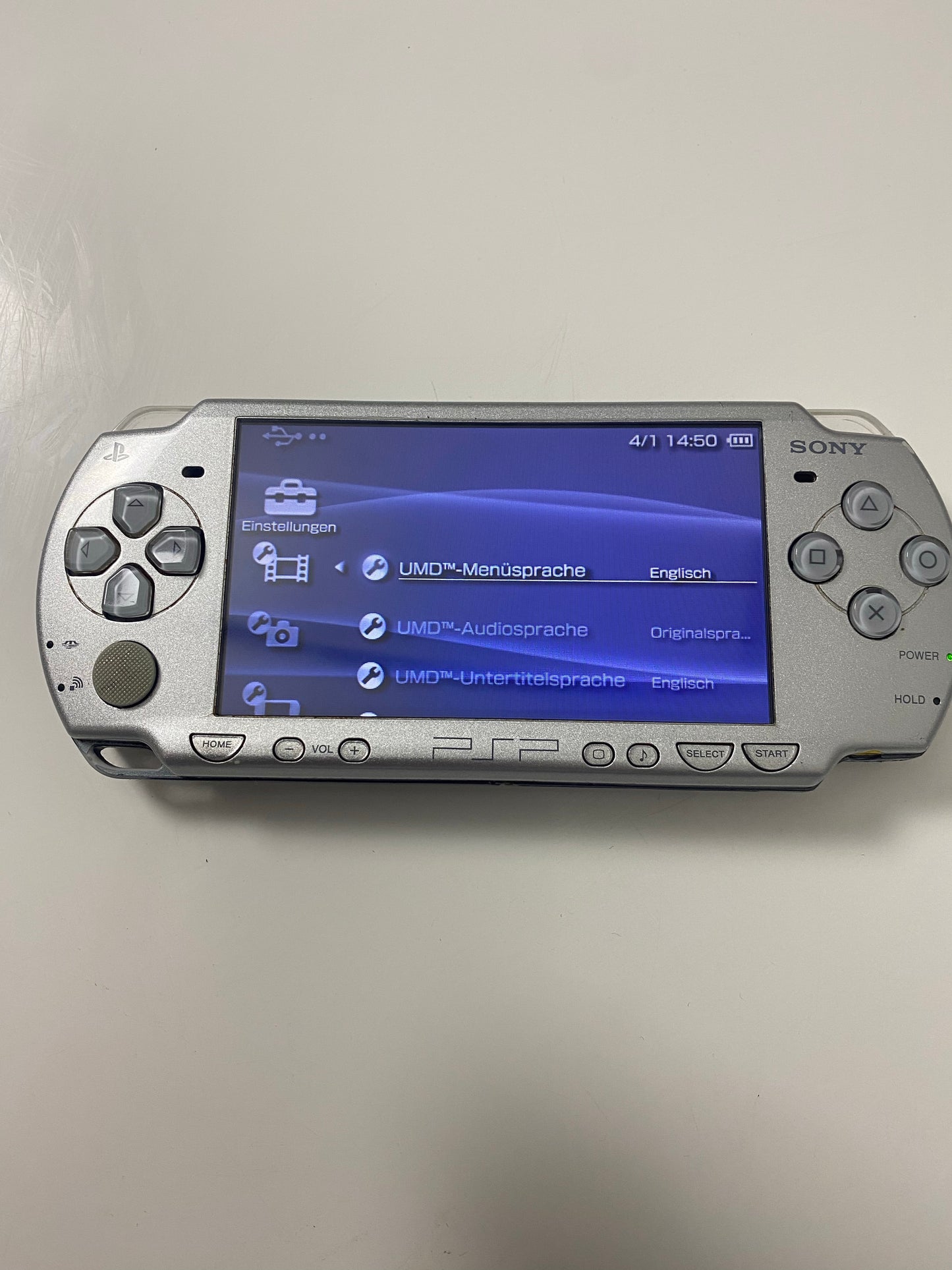 Playstation Portable PSP Silber
