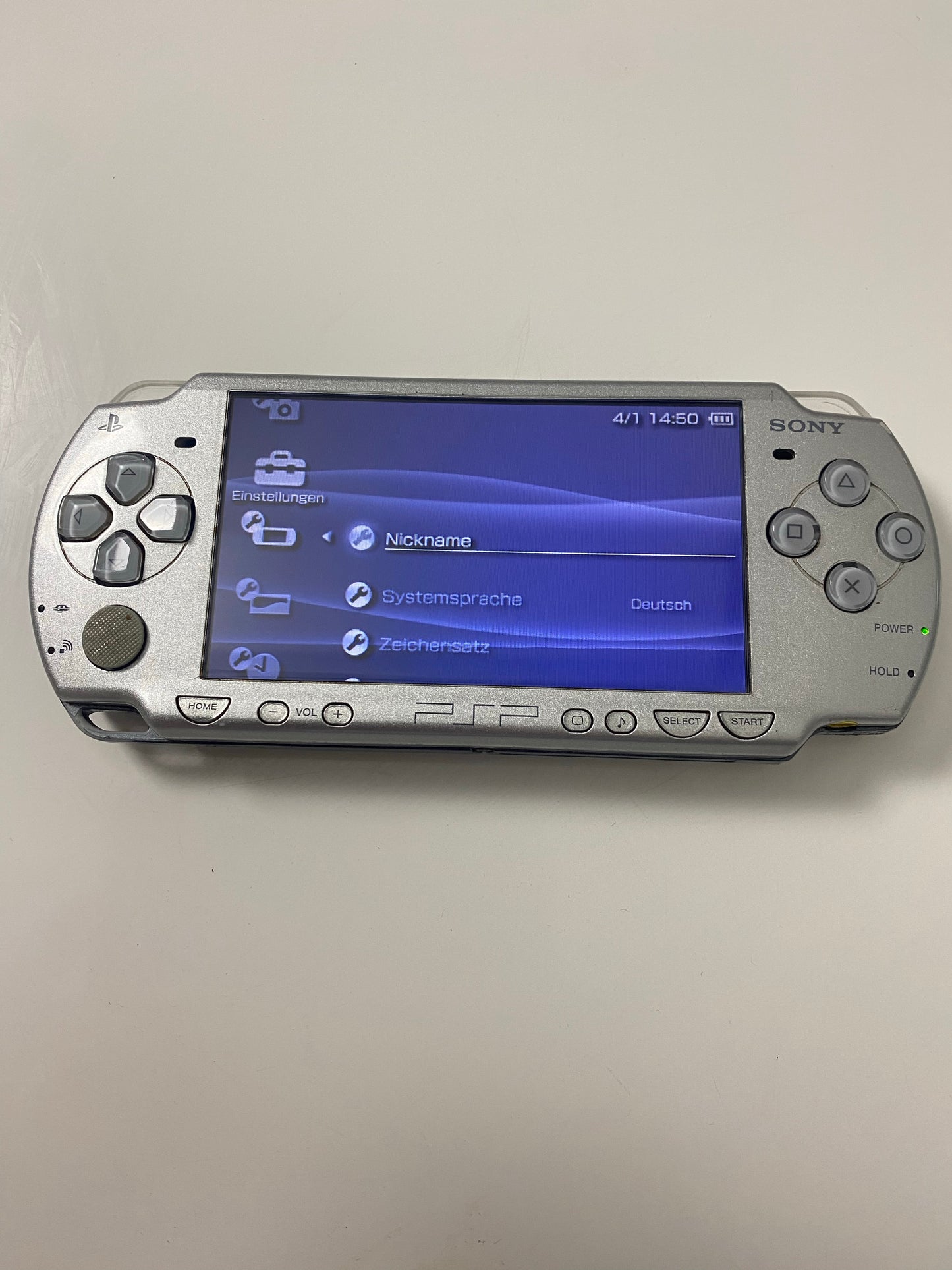 Playstation Portable PSP Silber