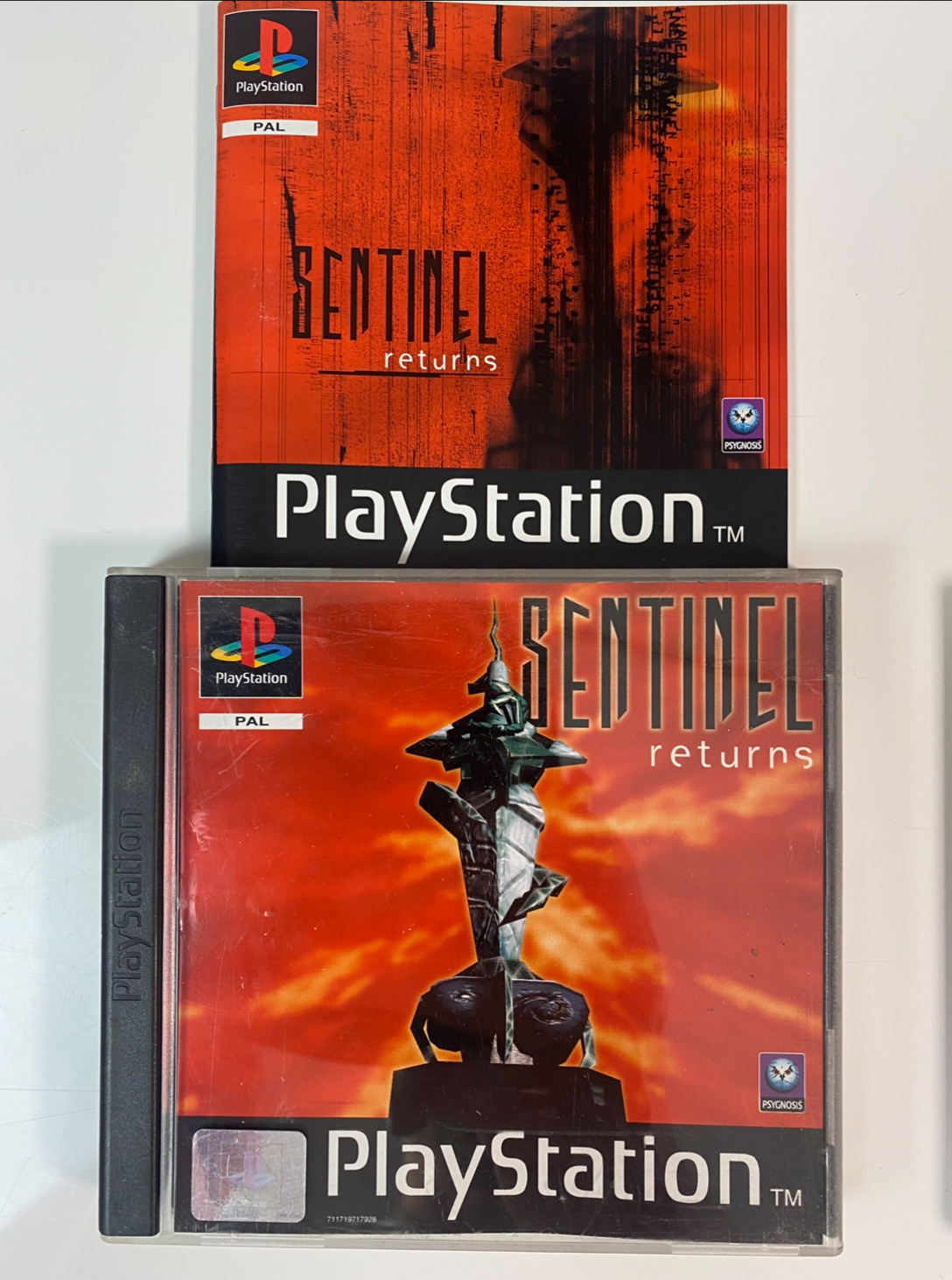 Sentinel Returns - PlayStation 1 game with original packaging and instructions