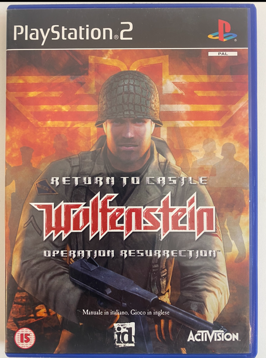 PlayStation 2 Spiel "Wolfenstein" - Return to Castle Operation of Resurrection PS2