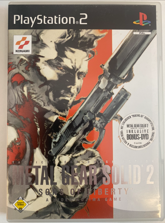 PlayStation 2 Spiel "Metal Gear Solid 2: Sons of Liberty" - Taktischer Stealth und epische Intrigen PS2