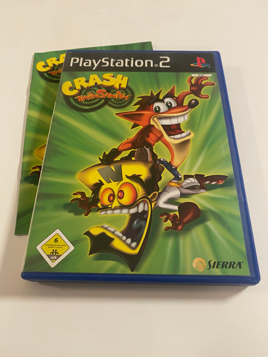 Crash Twin Sanity PlayStation 2 spiel Ps2