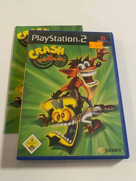 Crash Twin Sanity PlayStation 2 PS2