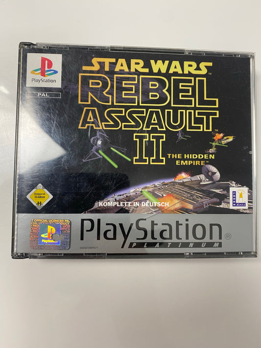Star Wars Rebel Assault 2 Plastation 1